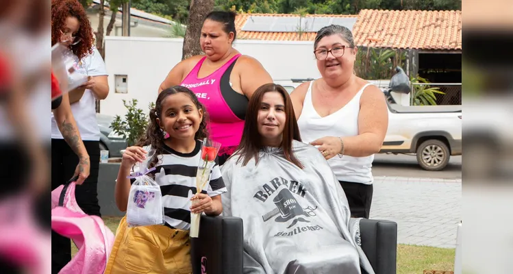 A ação também contou com espaço de lazer para o público infantil com brinquedos disponíveis para as crianças.