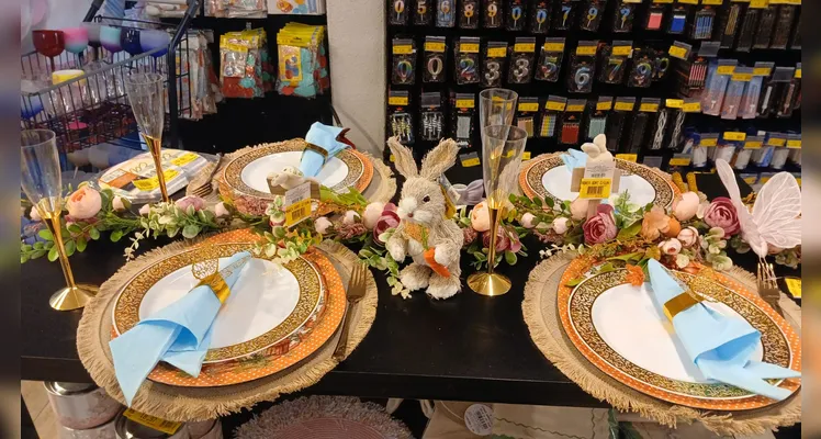 Loja já conta com diversos produtos alusivos à Páscoa