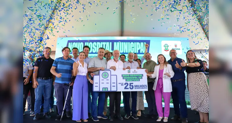 Solenidade marcou o início das obras do Hospital.