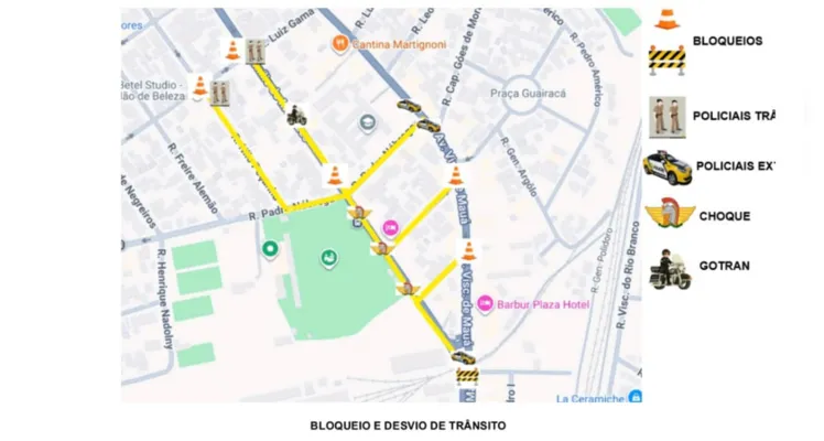 Confira o cronograma de intervenções.