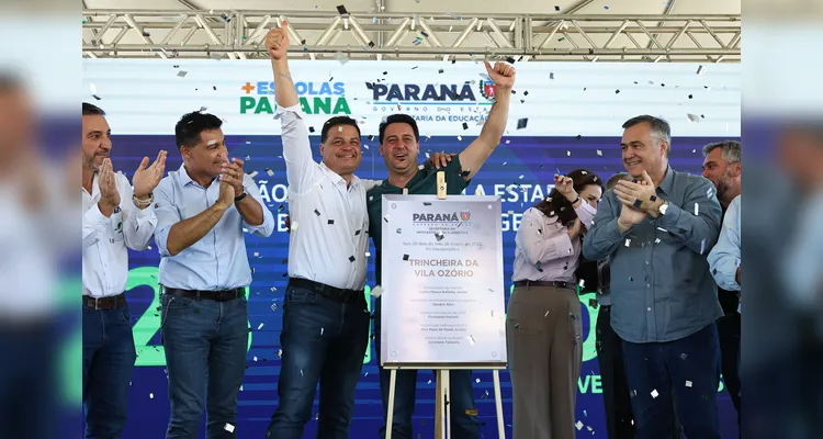 Ratinho Jr. inaugura trincheira da PR-160 com a Klabin em Telêmaco Borba