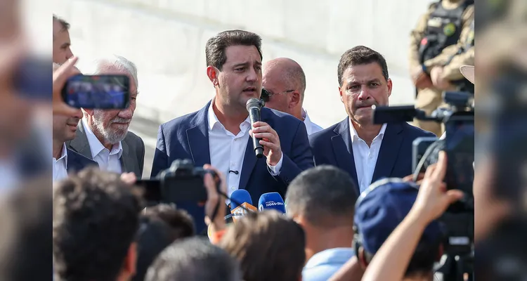 O governador Carlos Massa Ratinho Junior inaugura nesta sexta-feira (1) a Ponte de Guaratuba