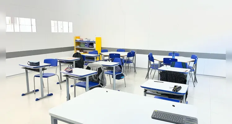 O encontro contou com visita das equipes às novas salas de aula.
