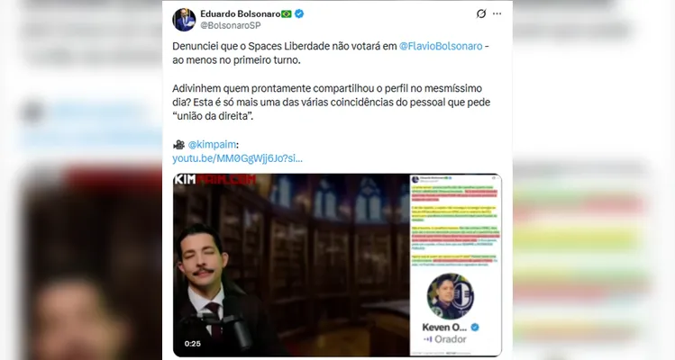 Eduardo Bolsonaro e Nikolas discutem nas redes: 'risinho de deboche?'
