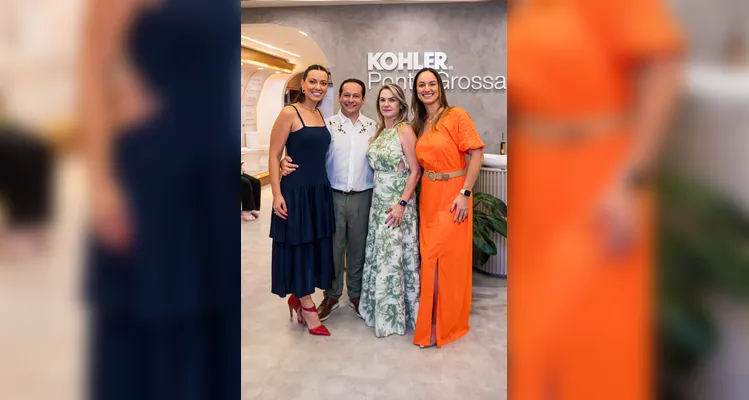 Amelya Genari Alves, este colunista, Viviane Favretto e Thais Correia