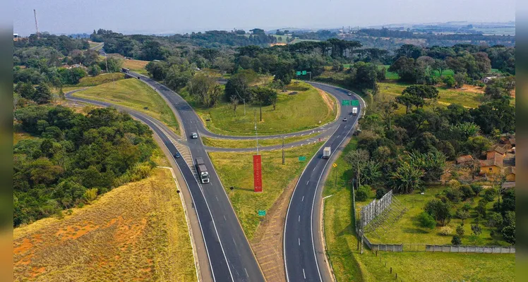 Ponta Grossa está posicionada onde as BRs 376, 373 e 277 se encontram.