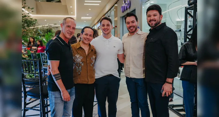 José Carlos Almeida, este colunista, Marlon Cavalari, Fabiano da Cruz e Anderson Andrade