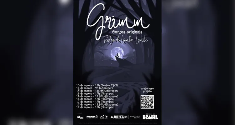 Projeto Irmãos Grimm leva teatro lambe-lambe inspirado em contos para PG