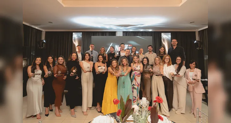 Os homenageados da noite