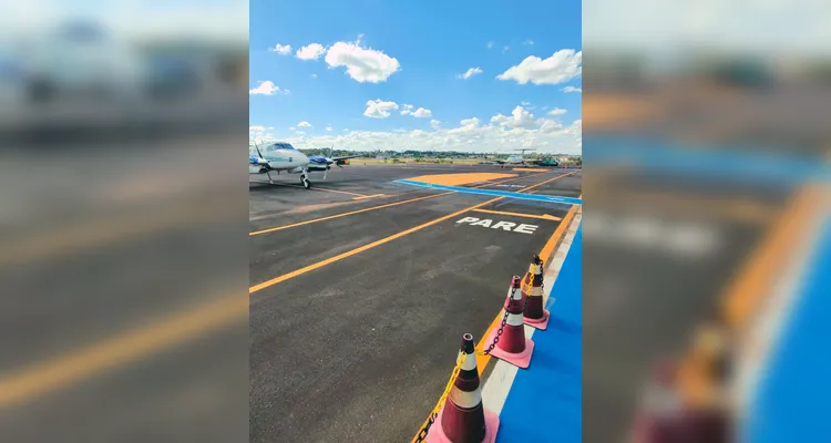 Em visita ao espaço, representantes do setor produtivo de Ponta Grossa mostram como está o Aeroporto Sant'Ana atualmente.
