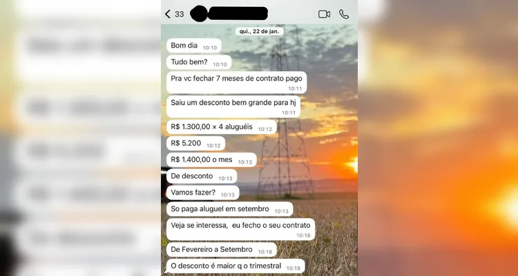 Suspeita de golpes imobiliários é presa em PG: 'desconto de R$ 50'