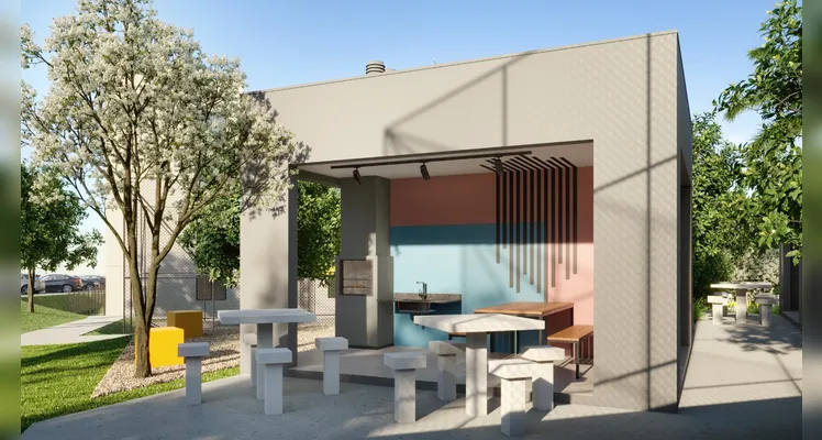 O Ideal.e tem ampla estrutura, com áreas comuns e de lazer