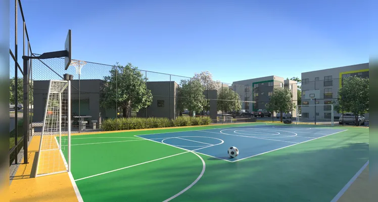 O Ideal.e tem ampla estrutura, com áreas comuns e de lazer