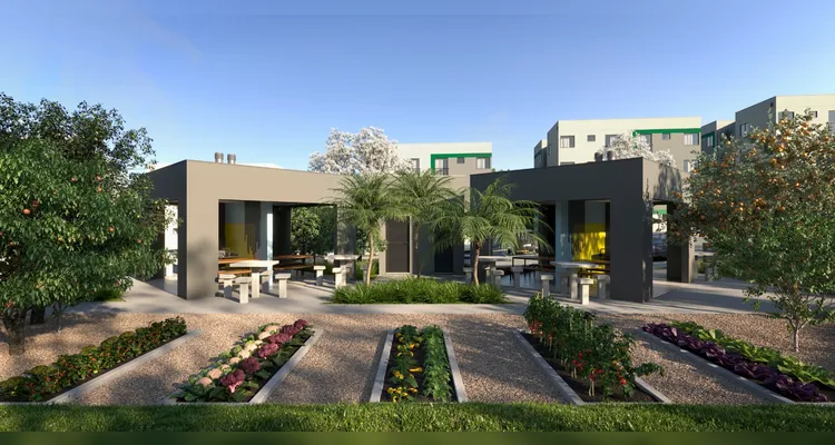 O Ideal.e tem ampla estrutura, com áreas comuns