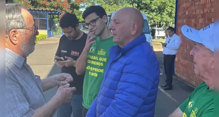 Visita de Luciano Hang aconteceu na última quarta-feira (25).