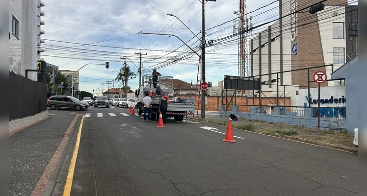 Os três semáforos do cruzamento entre a Avenida Balduíno Taques e Rua José do Patrocínio devem funcionar a partir de maio em Ponta Grossa.