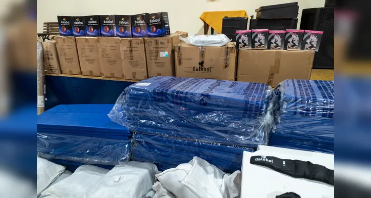 O Centro de Convivência do Idoso (CECON) Nova Rússia recebeu novos materiais para a prática de esportes pela Prefeitura de Ponta Grossa