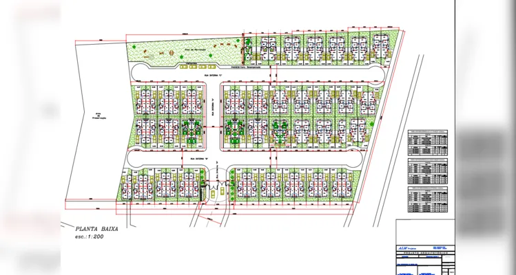 O condomínio residencial Treviso V será instalado na Vila Cipa, localizada no bairro Oficinas, em Ponta Grossa.