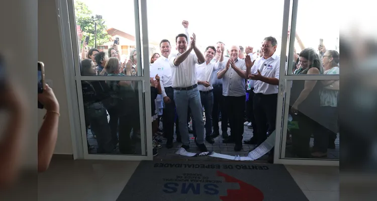 Ratinho Junior inaugura Centro de Especialidades e anuncia maternidade em Sengés