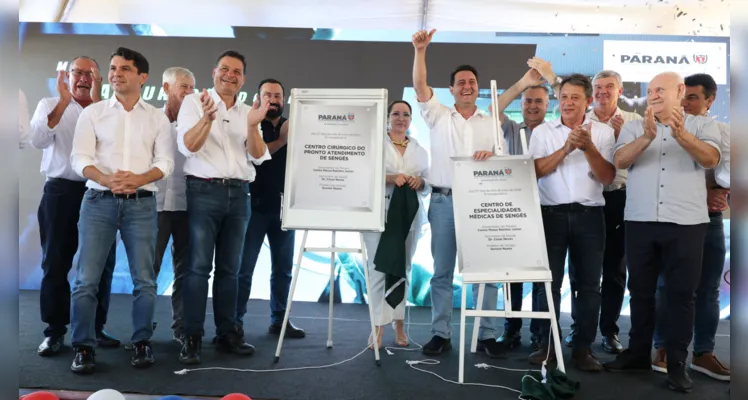 Ratinho Junior inaugura Centro de Especialidades e anuncia maternidade em Sengés