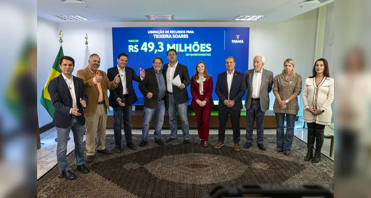 Teixeira Soares, nos Campos Gerais, foi contemplada com R$ 49,3 milhões.