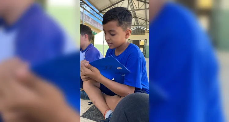 Os alunos escreveram textos dentro da temática proposta e posteriormente compartilharam com os colegas.