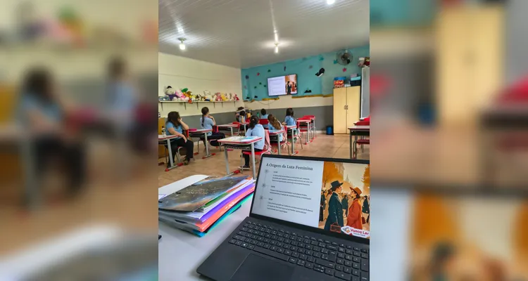 O conteúdo do projeto em formato de videoaula foi parte importante dos estudos da classe.