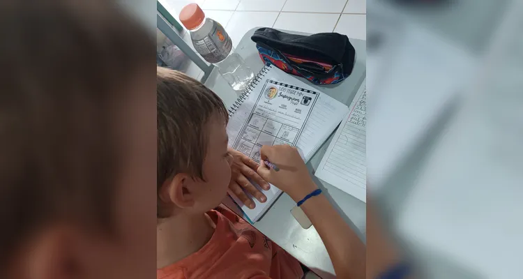 Confira os registros do trabalho em sala de aula.