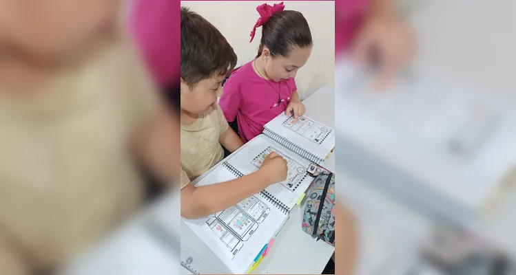 Confira os registros do trabalho em sala de aula.