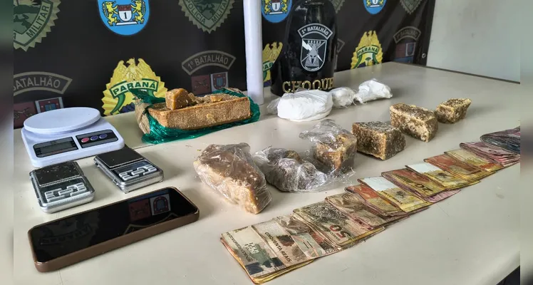 Operação do Choque prende mulher e apreende adolescente com drogas em PG