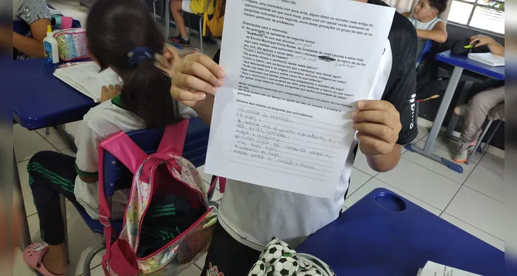 Estudantes foram protagonista de todo o processo.