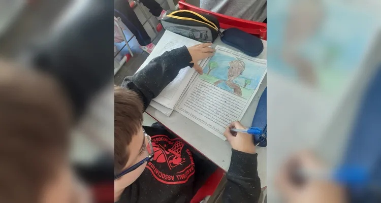 Confira os registros do trabalho em sala de aula.