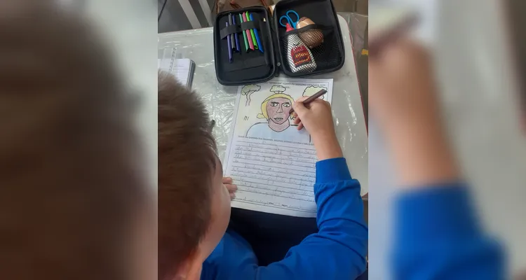 Confira os registros do trabalho em sala de aula.