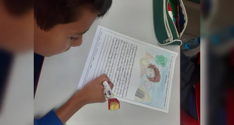 Confira os registros do trabalho em sala de aula.