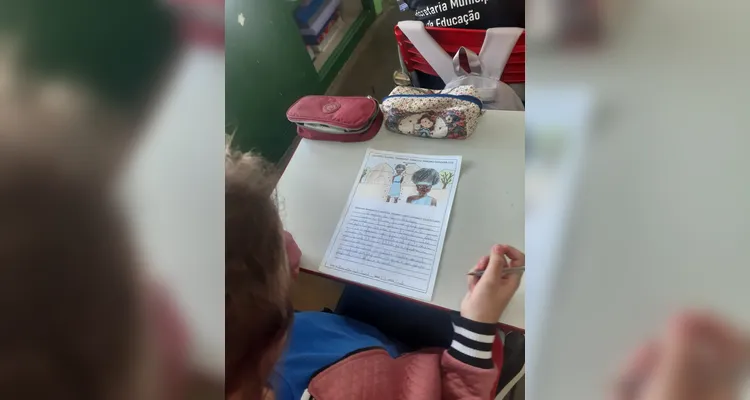 Confira os registros do trabalho em sala de aula.