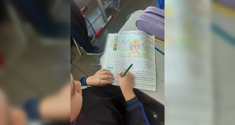 Confira os registros do trabalho em sala de aula.