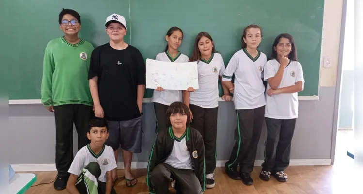 Veja os registros do trabalho em sala de aula.