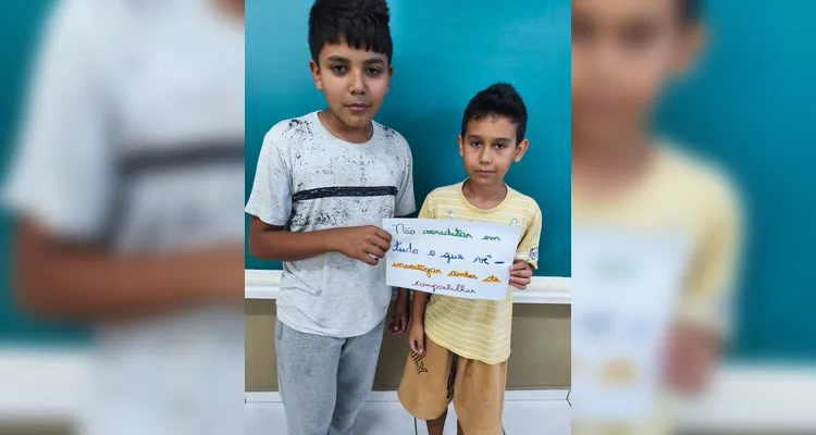 Veja os registros do amplo trabalho em sala de aula.