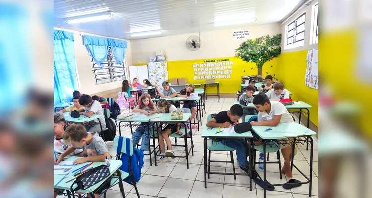 Veja os registros do amplo trabalho em sala de aula.
