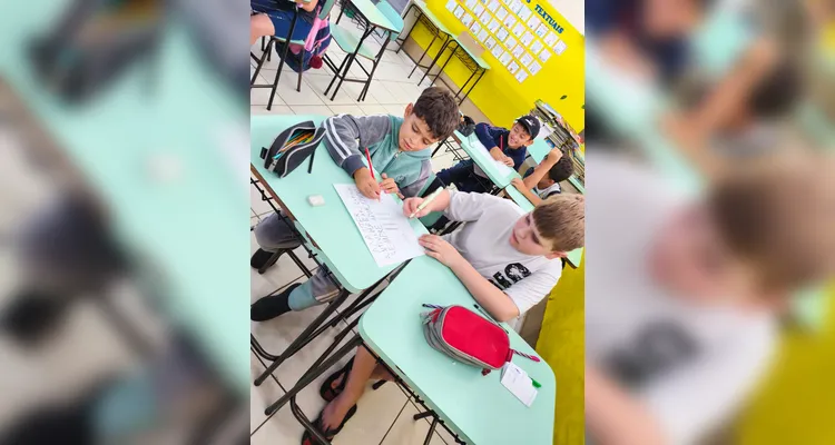 Veja os registros do amplo trabalho em sala de aula.