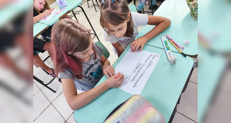 Veja os registros do amplo trabalho em sala de aula.