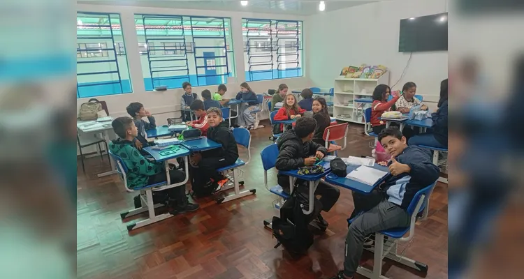 Confira os registros do trabalho em sala de aula.