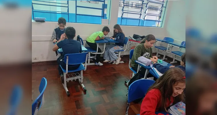 Confira os registros do trabalho em sala de aula.