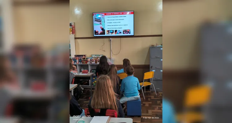 Confira os registros do trabalho em sala de aula.