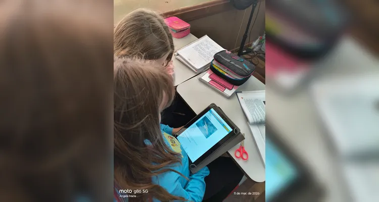 Confira os registros do trabalho em sala de aula.