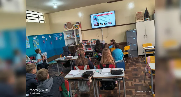 Confira os registros do trabalho em sala de aula.