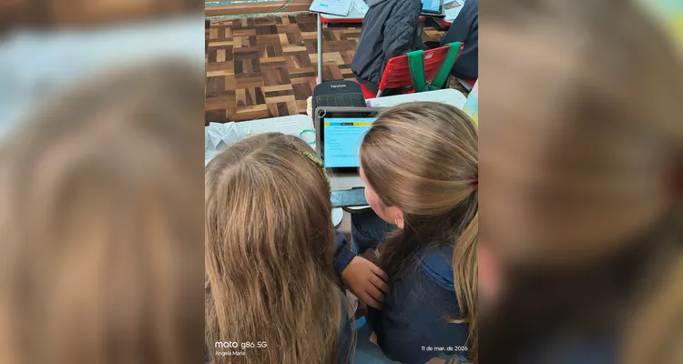 Confira os registros do trabalho em sala de aula.