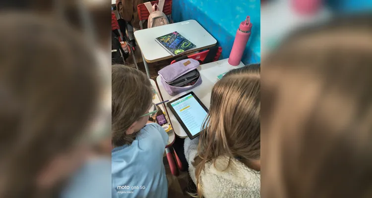 Confira os registros do trabalho em sala de aula.