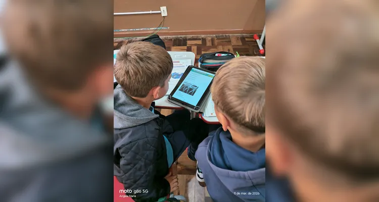 Confira os registros do trabalho em sala de aula.