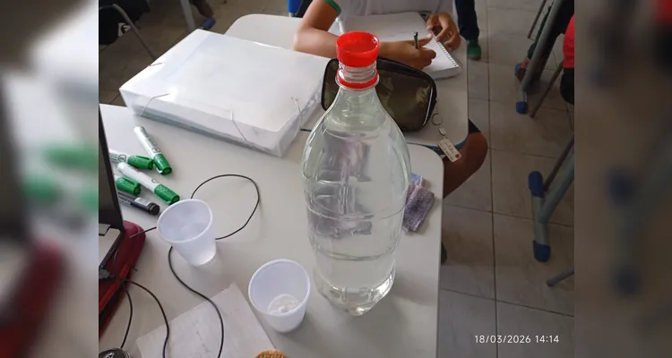 Confira os registros em sala de aula.